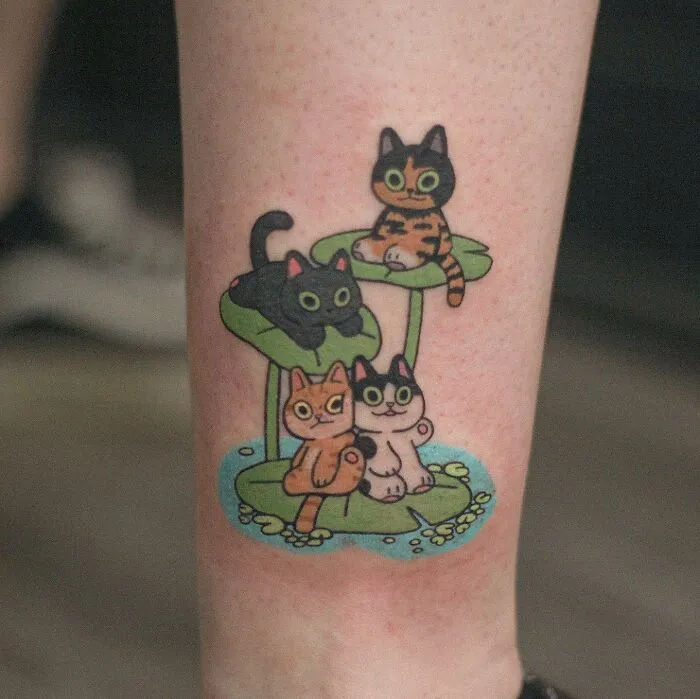 Les tatouages rigolos de chats de Jojo les tatouages rigolos de chats de jojo 14 les-tatouages-rigolos-de-chats-de-jojo-14