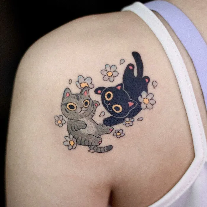 Les tatouages rigolos de chats de Jojo les tatouages rigolos de chats de jojo 7 les-tatouages-rigolos-de-chats-de-jojo-7