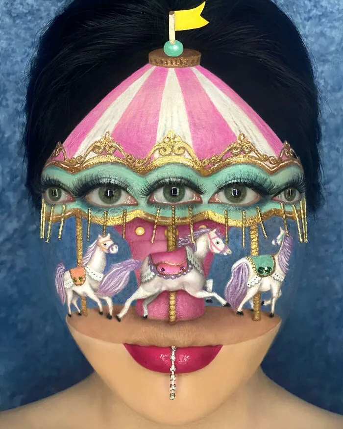De nouveaux incroyables maquillages surréalistes par Mimi Choi de nouveaux incroyables maquillages surrealistes par mimi choi 8 de-nouveaux-incroyables-maquillages-surrealistes-par-mimi-choi-8