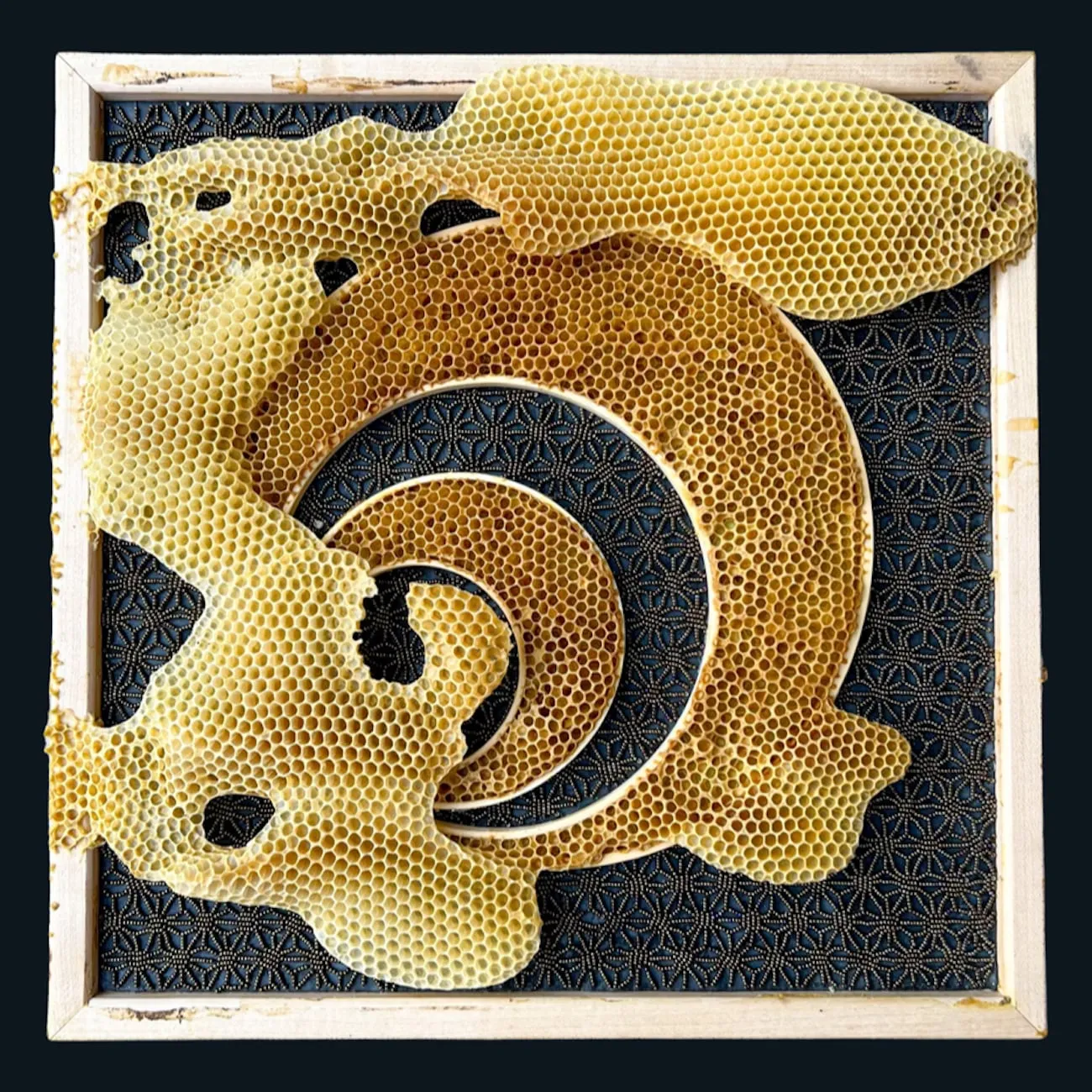 Des broderies avec des nids d'abeille par Ava Roth des broderies avec des nids dabeille par ava roth 2 des-broderies-avec-des-nids-dabeille-par-ava-roth-2