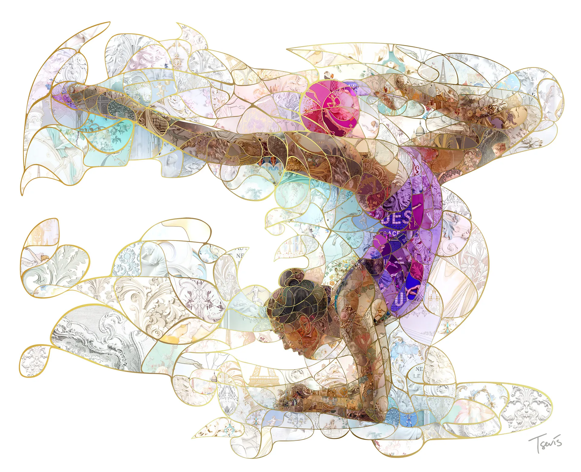 Des mosaïques Paris 2024 des mosaiques paris 2024 charis tsevis 5 gymnastique es-mosaiques-paris-2024-charis-tsevis-5-gymnastique