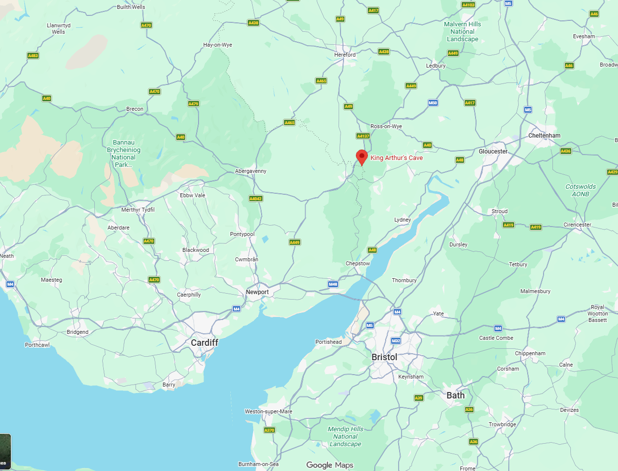 grotte du roi arthur Whitchurch angleterre maps grotte du roi arthur Whitchurch angleterre maps