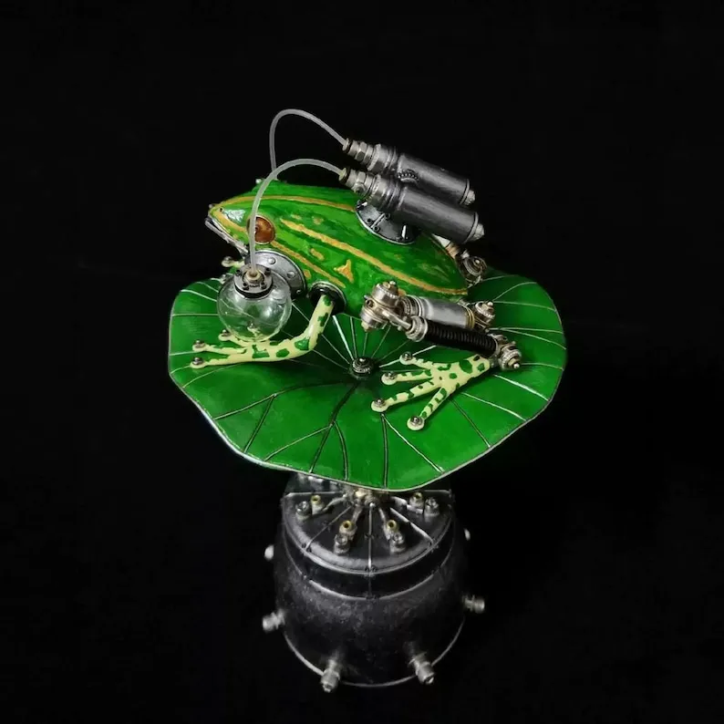 De splendides animaux mécaniques steampunk de splendides animaux mecaniques grenouille de-splendides-animaux-mecaniques-grenouille