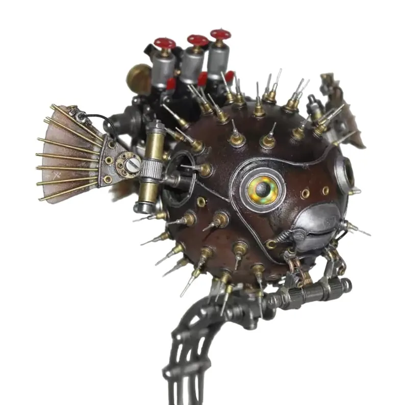 De splendides animaux mécaniques steampunk de splendides animaux mecaniques poisson globe de-splendides-animaux-mecaniques-poisson-globe.