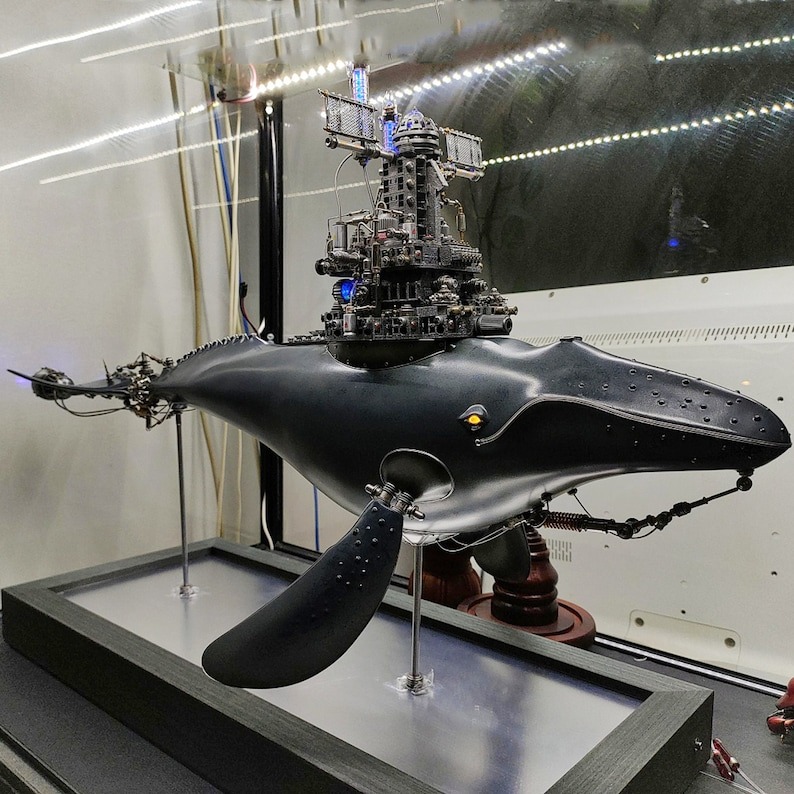 De splendides animaux mécaniques steampunk de splendides animaux mecaniques steampunk baleine ville 1 de-splendides-animaux-mecaniques-steampunk-baleine-ville-1