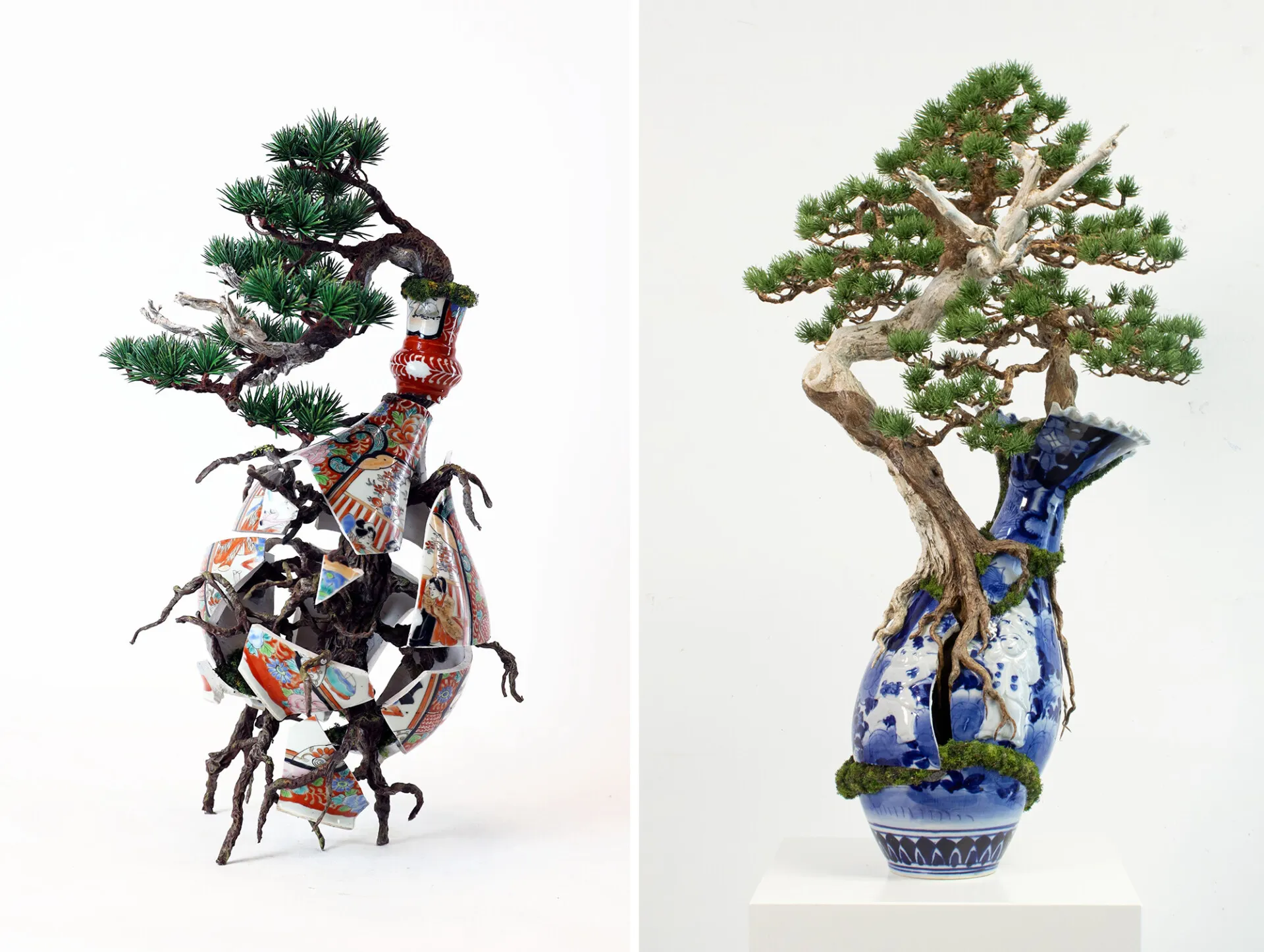Des sculptures mélangeant bonsaï et porcelaine des sculptures melangeant bonsai et porcelaine patrick bergma 4 des-sculptures-melangeant-bonsai-et-porcelaine-patrick-bergma-4