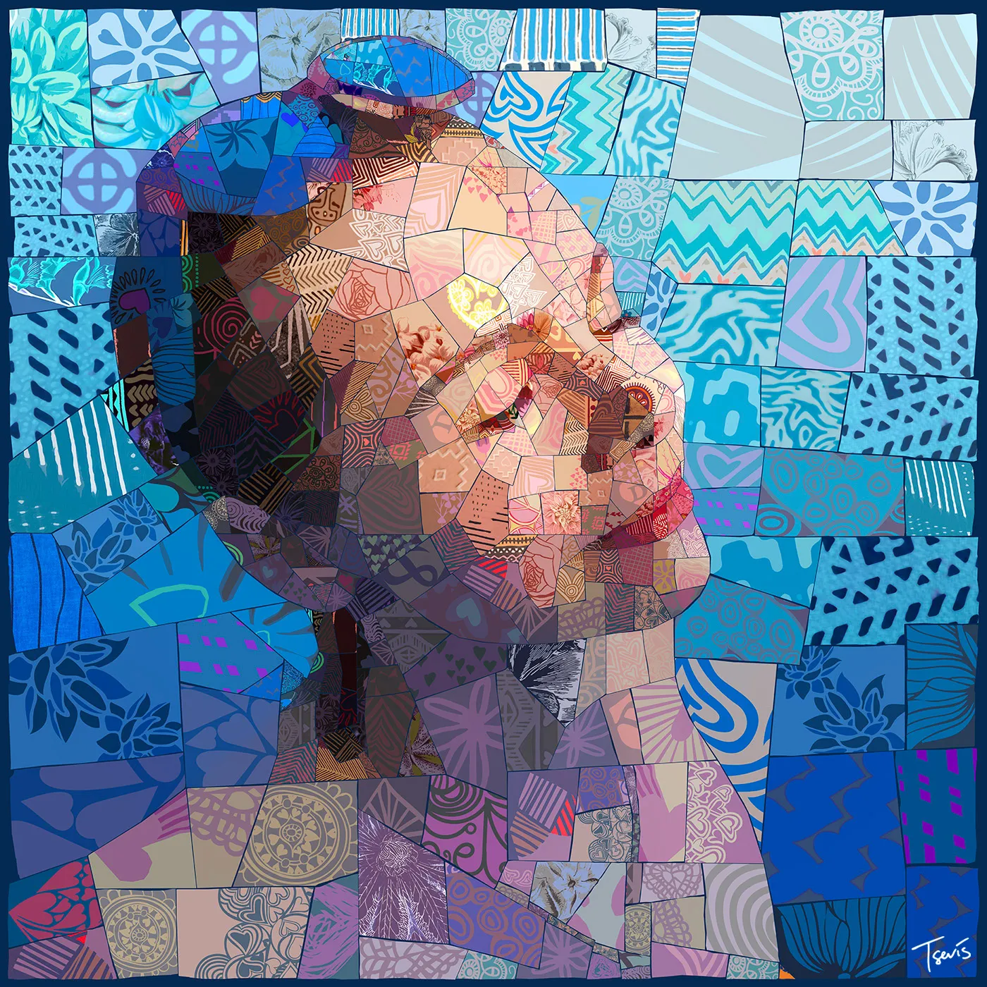 Chroma Grace: des portraits de femmes en mosaïques chroma grace des portraits de femmes en mosaiques 5 chroma-grace-des-portraits-de-femmes-en-mosaiques-5