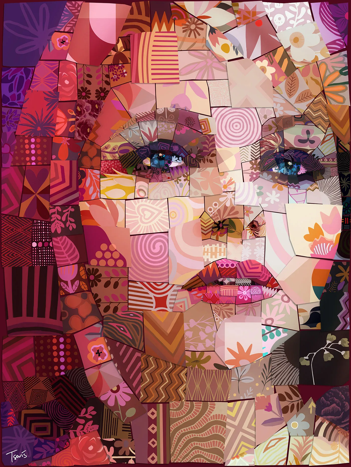 Chroma Grace: des portraits de femmes en mosaïques chroma grace des portraits de femmes en mosaiques 6 chroma-grace-des-portraits-de-femmes-en-mosaiques-6