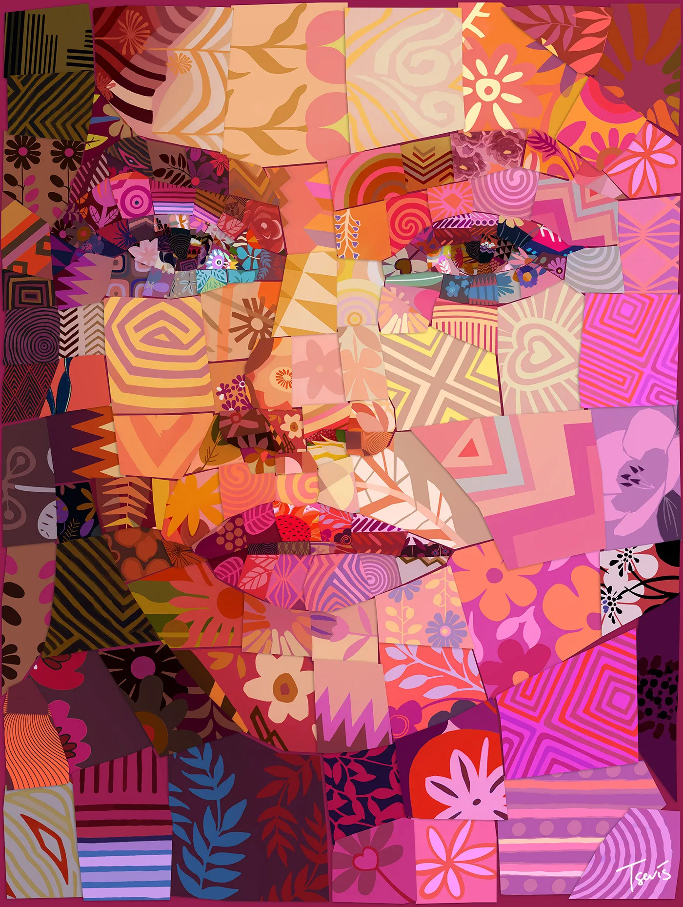 Chroma Grace: des portraits de femmes en mosaïques chroma grace des portraits de femmes en mosaiques 8 chroma-grace-des-portraits-de-femmes-en-mosaiques-8.