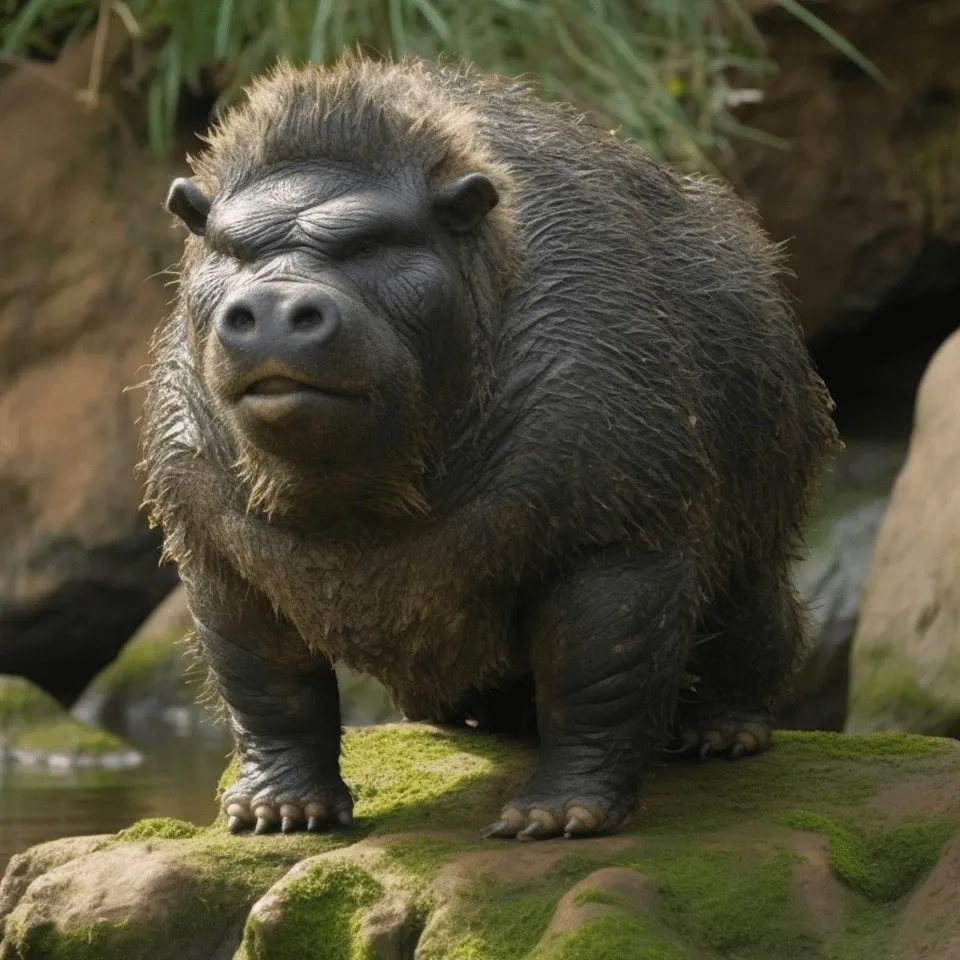 Des animaux hybrides surréalistes générés par IA des animaux hybrides surrealistes generes par ia 13 cochon gorille des-animaux-hybrides-surrealistes-generes-par-ia-13-cochon-gorille.