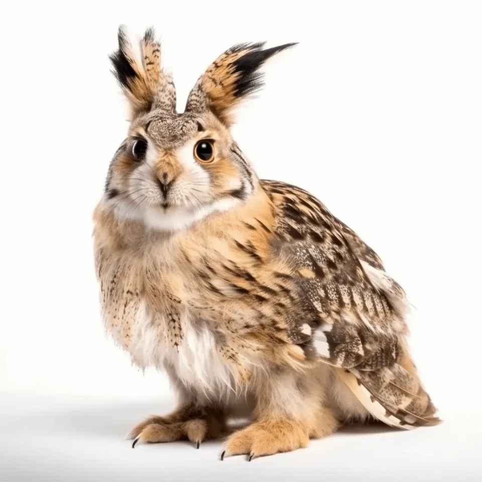 Des animaux hybrides surréalistes générés par IA des animaux hybrides surrealistes generes par ia 3 lapin hibou des-animaux-hybrides-surrealistes-generes-par-ia-3-lapin-hibou
