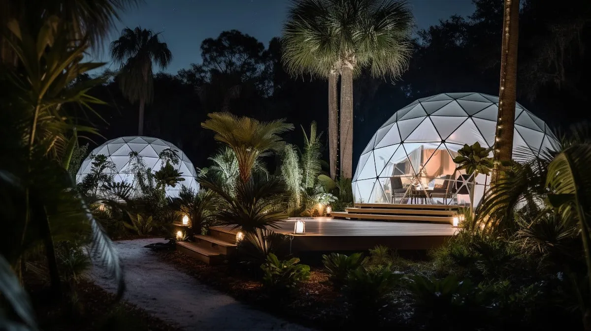 Glamping de luxe dans des dômes géodésiques en Floride glamping de luxe dans des domes geodesiques en floride 10 glamping-de-luxe-dans-des-domes-geodesiques-en-floride-10