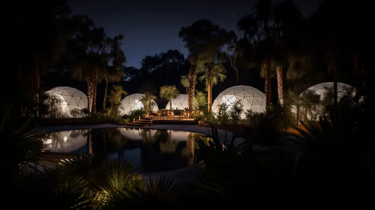 Glamping de luxe dans des dômes géodésiques en Floride glamping de luxe dans des domes geodesiques en floride 11 glamping-de-luxe-dans-des-domes-geodesiques-en-floride-11