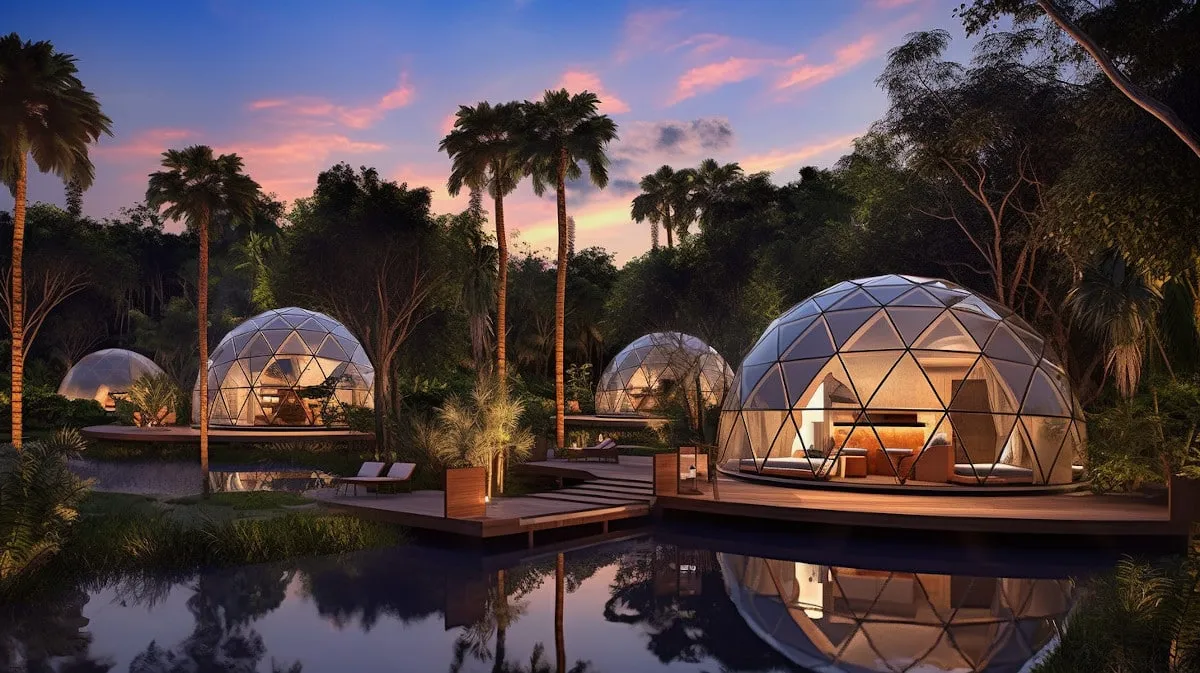 Glamping de luxe dans des dômes géodésiques en Floride glamping de luxe dans des domes geodesiques en floride 3 glamping-de-luxe-dans-des-domes-geodesiques-en-floride-3