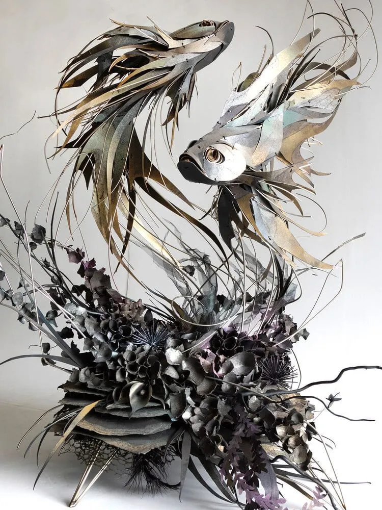 Les magnifiques sculptures métalliques de Georgie Seccull les magnifiques sculptures metalliques de georgie seccull 11 les-magnifiques-sculptures-metalliques-de-georgie-seccull-11-poisson