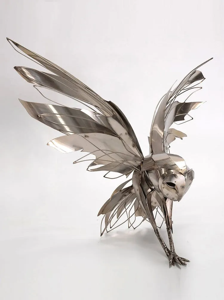 Les magnifiques sculptures métalliques de Georgie Seccull les magnifiques sculptures metalliques de georgie seccull 3 les-magnifiques-sculptures-metalliques-de-georgie-seccull-3-chouette