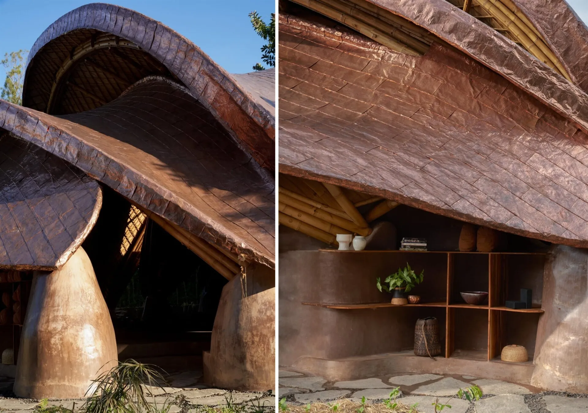 Lumi Shala, une salle de yoga en bambous recouverte de pétales de cuivre lumi shala une salle de yoga en bambous recouverte de petales de cuivre indonesie bali 4 lumi-shala-une-salle-de-yoga-en-bambous-recouverte-de-petales-de-cuivre-indonesie-bali-4