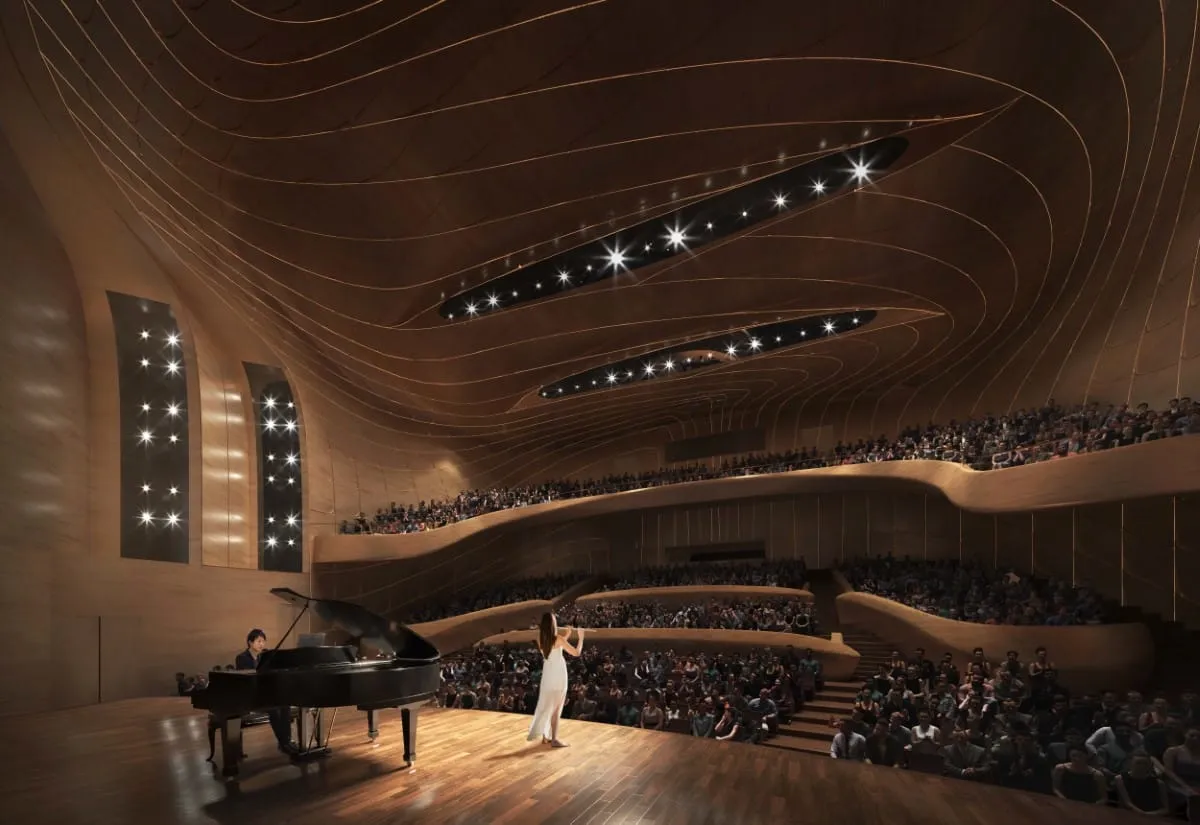 Un centre culturel avec un toit en forme de feuilles de bambou un centre culturel avec un toit en forme de feuilles de bambou 5 un-centre-culturel-avec-un-toit-en-forme-de-feuilles-de-bambou-5