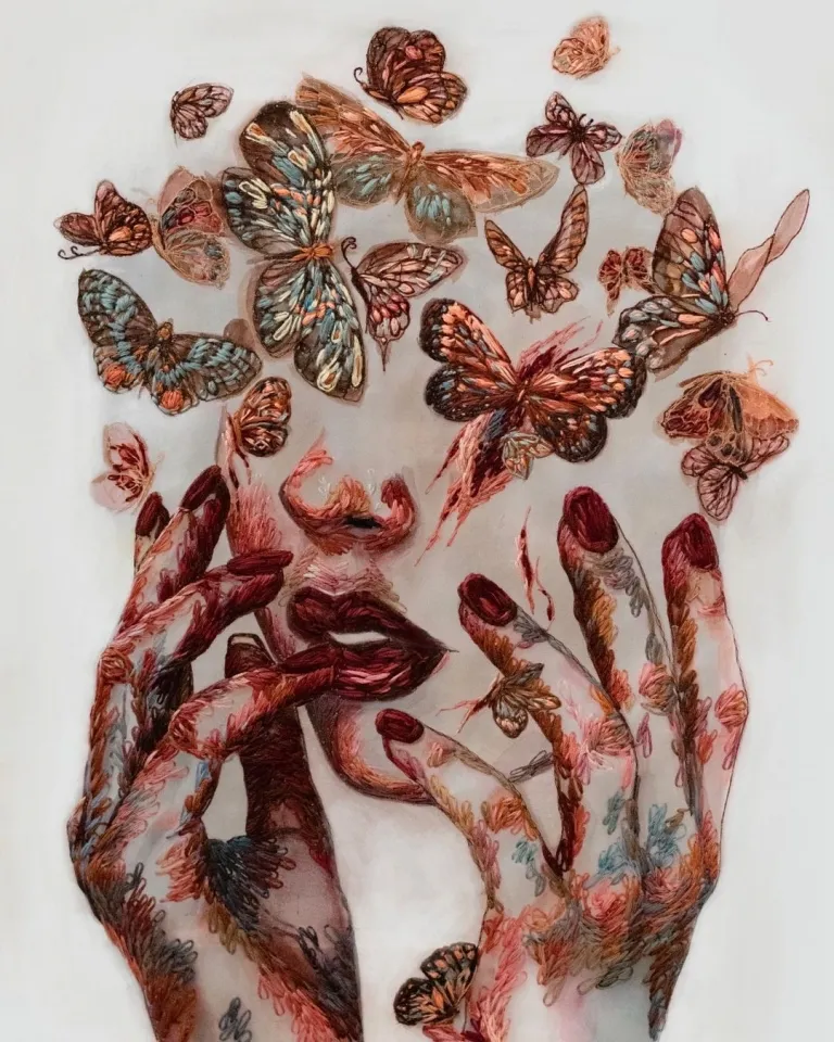 De grands portraits avec de longs fils colorés brodés sur du tulle par Katerina Marchenko de grands portraits avec de longs fils colores brodes sur du tulle katerina marchenko 13 de-grands-portraits-avec-de-longs-fils-colores-brodes-sur-du-tulle-katerina-marchenko-13