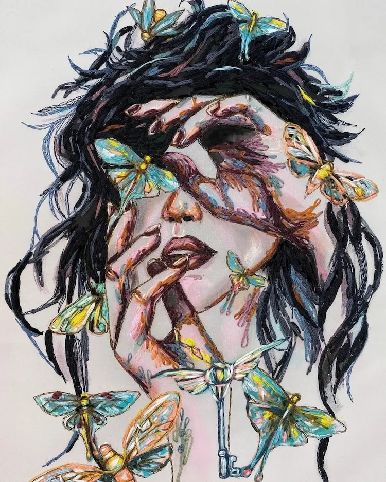 De grands portraits avec de longs fils colorés brodés sur du tulle par Katerina Marchenko de grands portraits avec de longs fils colores brodes sur du tulle katerina marchenko 4 de-grands-portraits-avec-de-longs-fils-colores-brodes-sur-du-tulle-katerina-marchenko-4