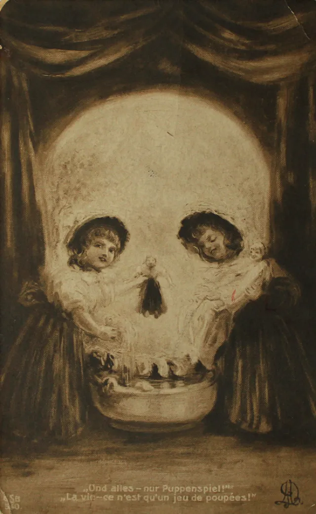 Des crânes en illusions d'optique dans des cartes postales du début du XXème siècle des cranes en illusions doptique dans des cartes postales du debut du xxeme siecle 14 des-cranes-en-illusions-doptique-dans-des-cartes-postales-du-debut-du-xxeme-siecle-14