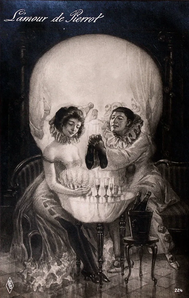 Des crânes en illusions d'optique dans des cartes postales du début du XXème siècle des cranes en illusions doptique dans des cartes postales du debut du xxeme siecle 3 des-cranes-en-illusions-doptique-dans-des-cartes-postales-du-debut-du-xxeme-siecle-3