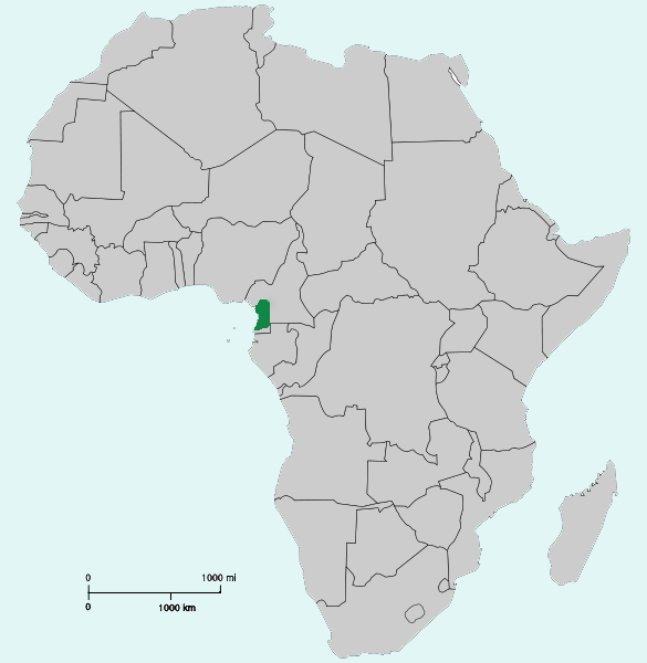 Carte de répartition de la grenouille Goliath Carte de répartition de la grenouille Goliath au Cameroun et en Guinée équatoriale