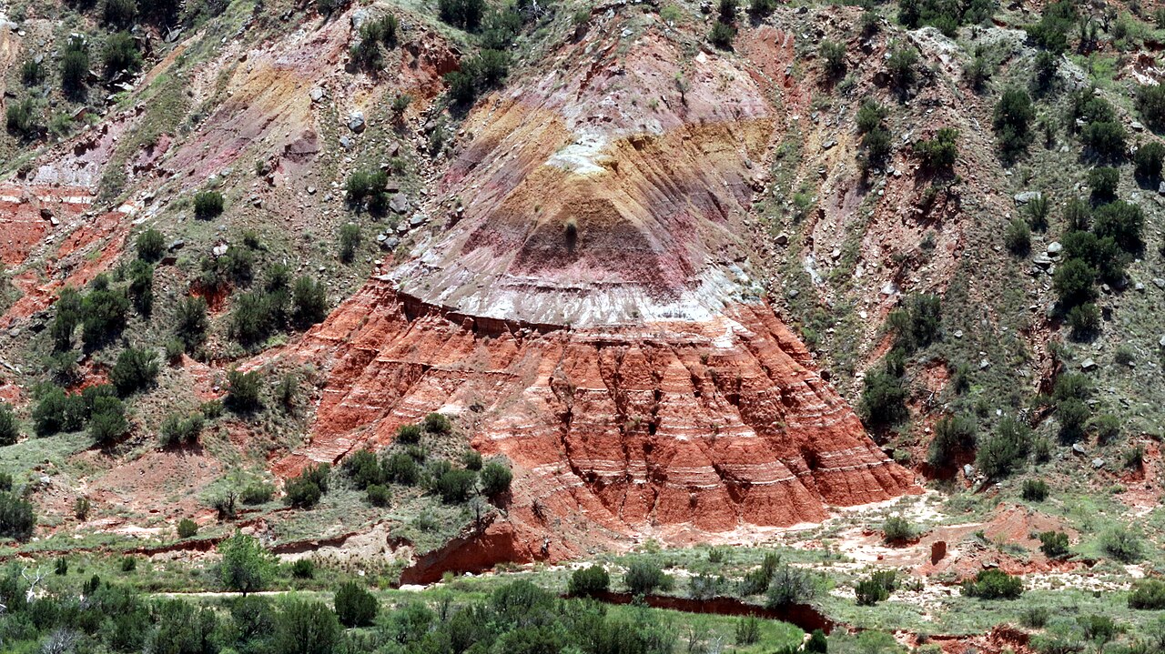 Falaises colorées du canyon de Palo Duro au Texas Falaises colorées du canyon de Palo Duro au Texas