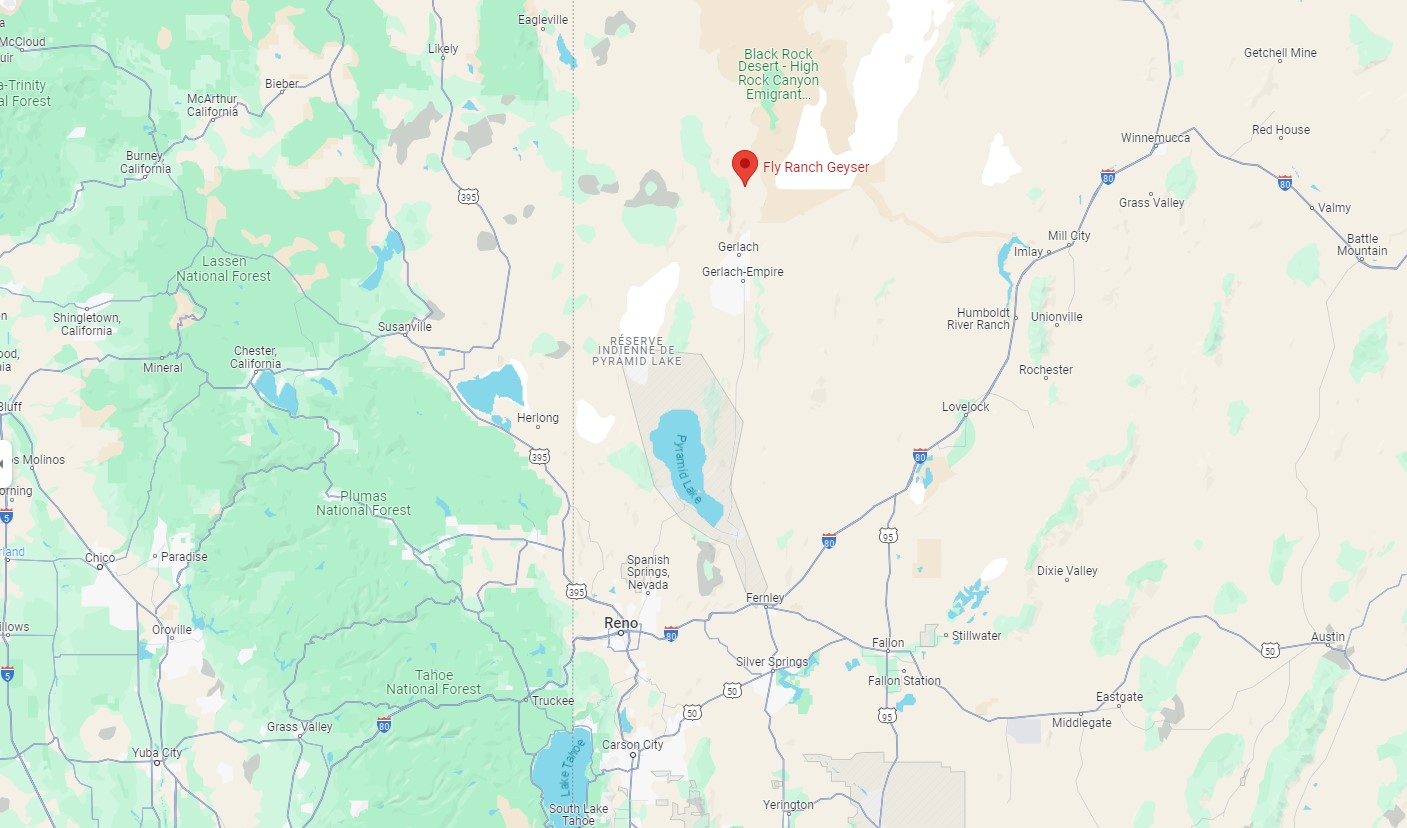 Le Fly Geyser, merveille accidentelle du Nevada le fly geyser merveille accidentelle du nevada carte le-fly-geyser-merveille-accidentelle-du-nevada-carte