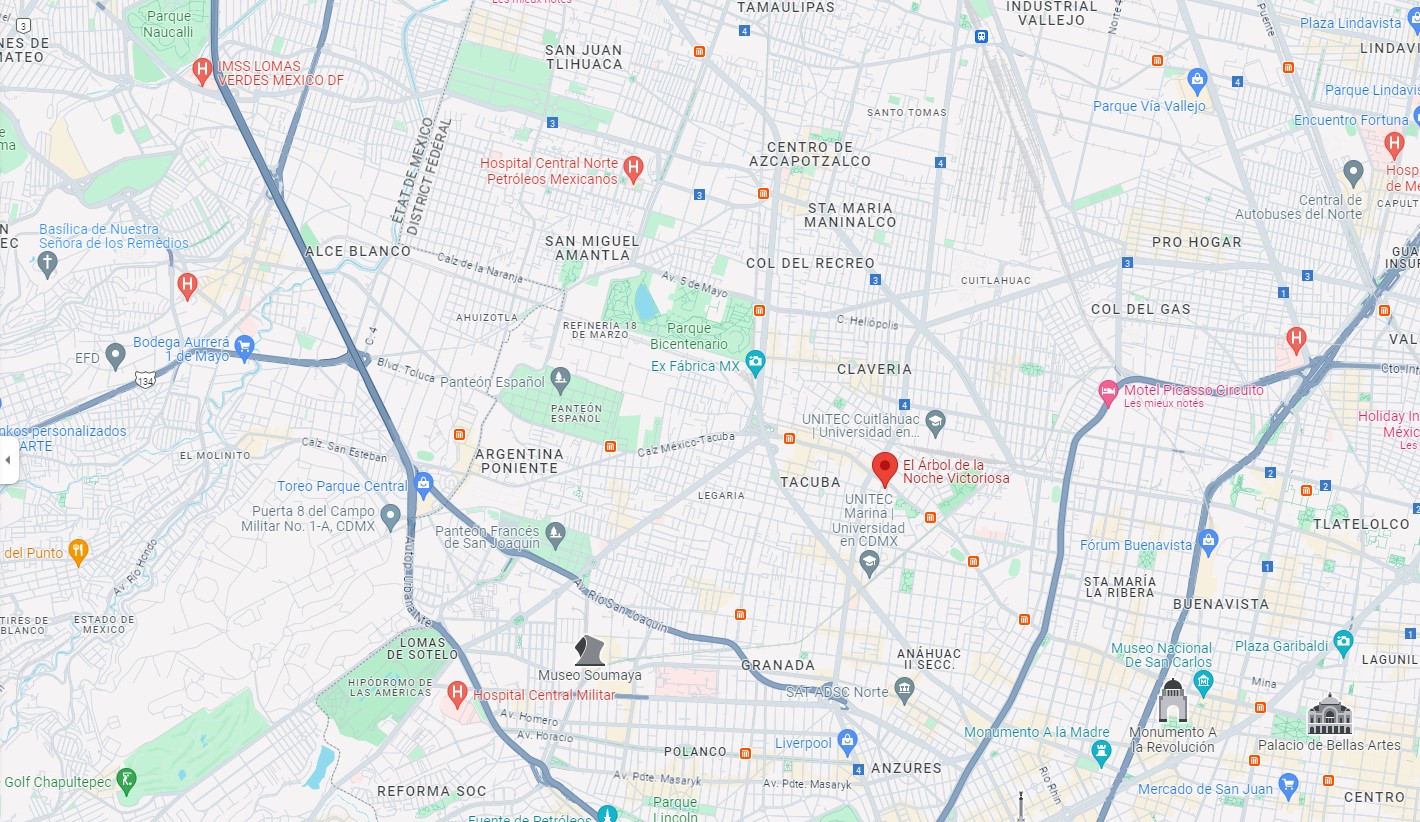 Árbol de la Noche Victoriosa, l'arbre de la nuit victorieuse (ou triste) de Mexico arbol de la noche victoriosa larbre de la nuit victorieuse ou triste de mexico arbol de la noche triste 6 arbol-de-la-noche-victoriosa-larbre-de-la-nuit-victorieuse-ou-triste-de-mexico-arbol-de-la-noche-triste-6