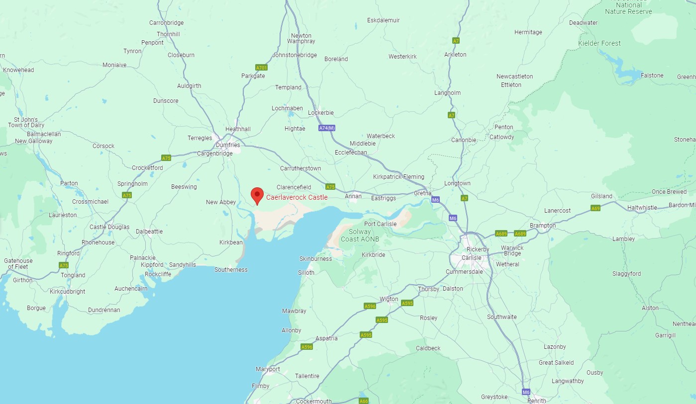 Le château de Caerlaverock, château triangulaire d'Ecosse le chateau de caerlaverock chateau triangulaire d ecosse maps le-chateau-de-caerlaverock-chateau-triangulaire-d-ecosse-map