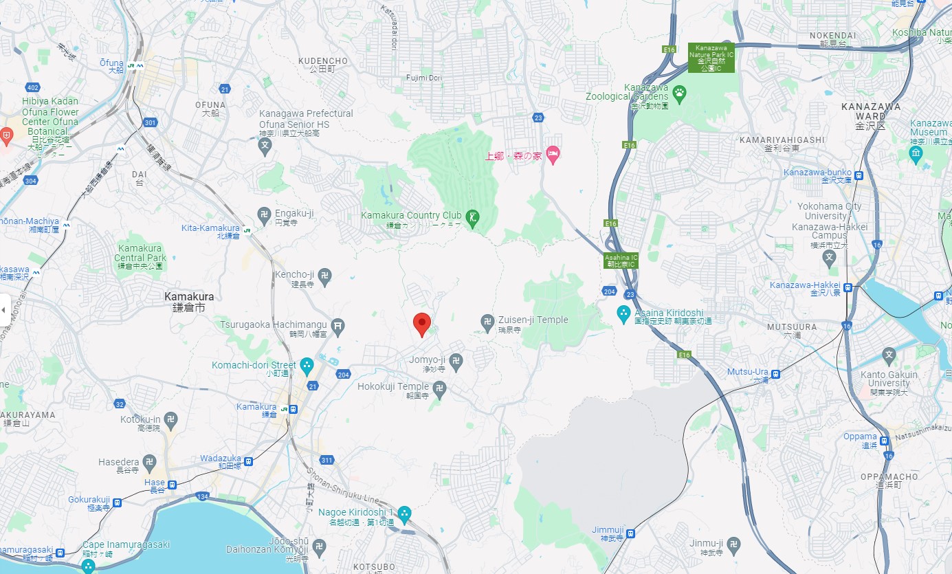 Le donjon du prince Morinaga le donjon du prince morinaga Kamakura japon maps le-donjon-du-prince-morinaga-Kamakura-japon-maps