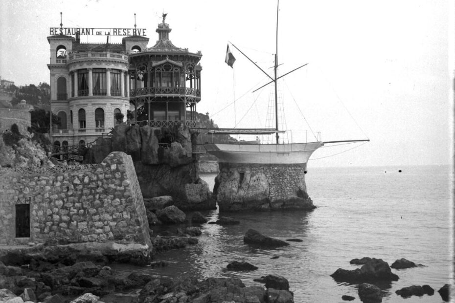 L'emblématique restaurant Le Plongeoir de Nice au début des années 1900 restaurant la reserve nice belle epoque avant le plongeoir Restaurant de la Réserve à Nice à la Belle Époque