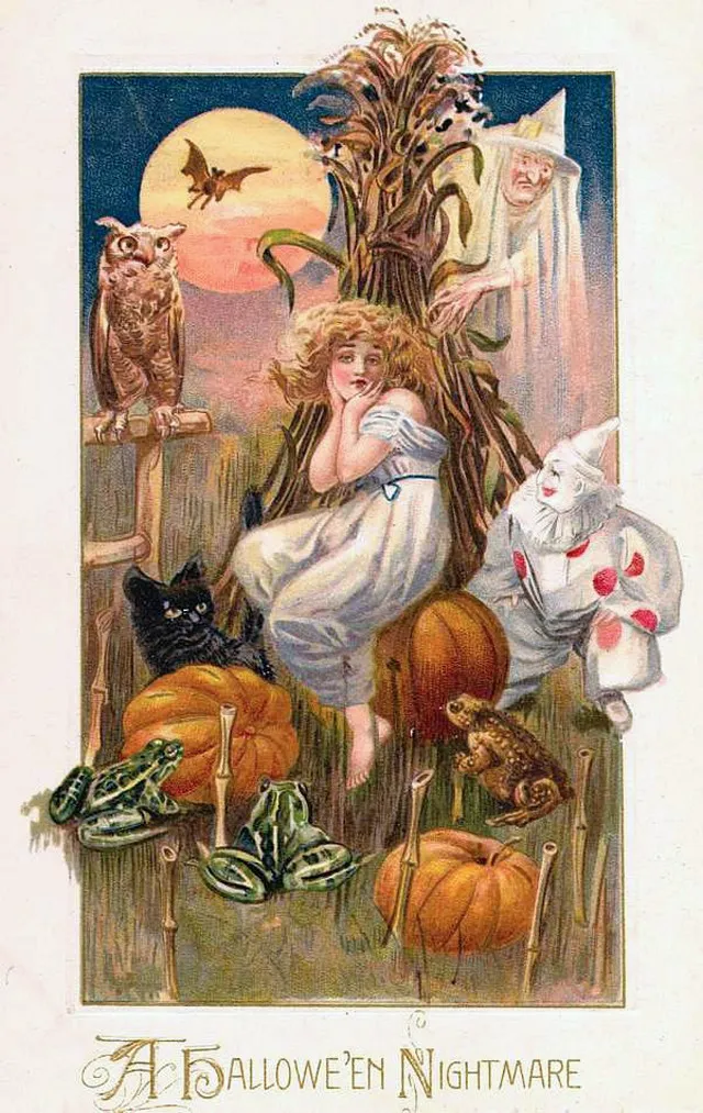 25 cartes postales d'Halloween des années 1910 25 cartes postales dhalloween des annees 1910 15 25-cartes-postales-dhalloween-des-annees-1910-15