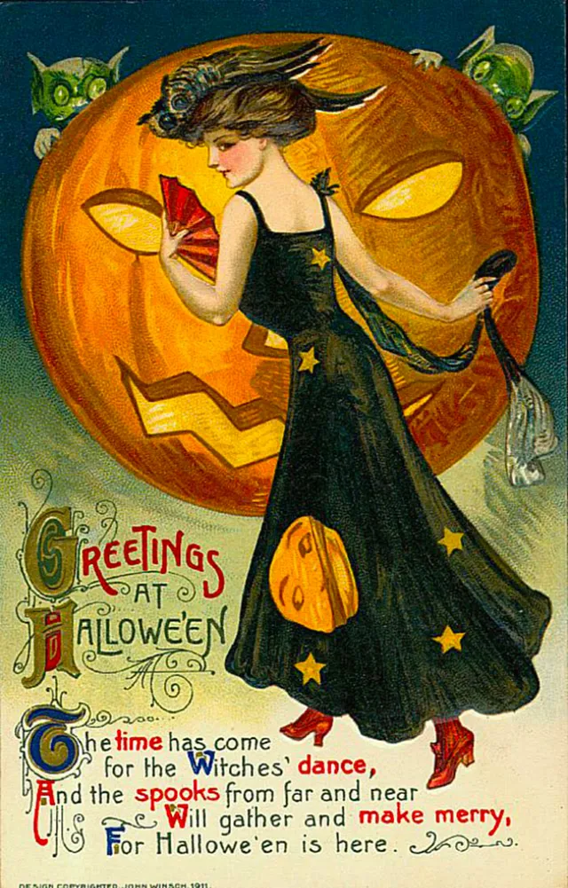 25 cartes postales d'Halloween des années 1910 25 cartes postales dhalloween des annees 1910 19 25-cartes-postales-dhalloween-des-annees-1910-19