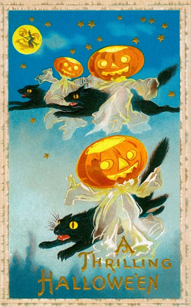 25 cartes postales d'Halloween des années 1910 25 cartes postales dhalloween des annees 1910 22 25-cartes-postales-dhalloween-des-annees-1910-22