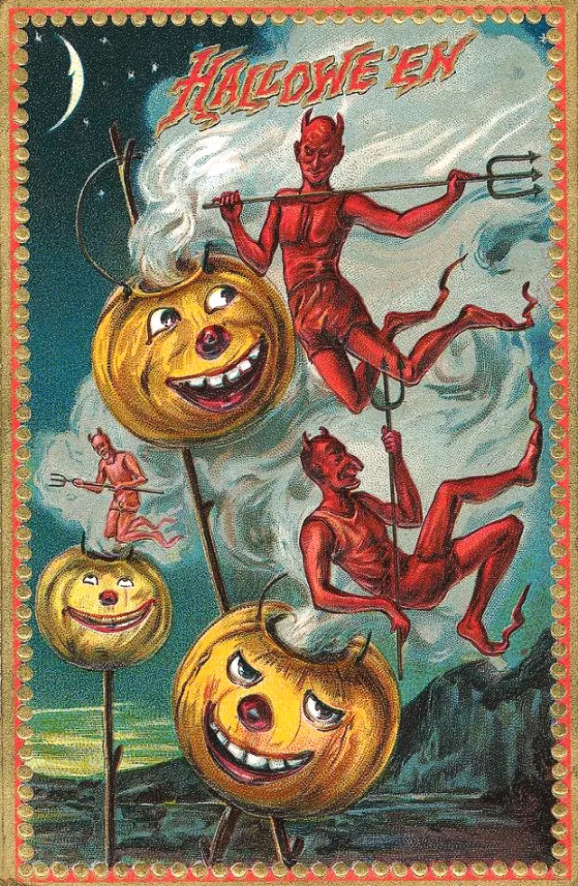 25 cartes postales d'Halloween des années 1910 25 cartes postales dhalloween des annees 1910 25 25-cartes-postales-dhalloween-des-annees-1910-25
