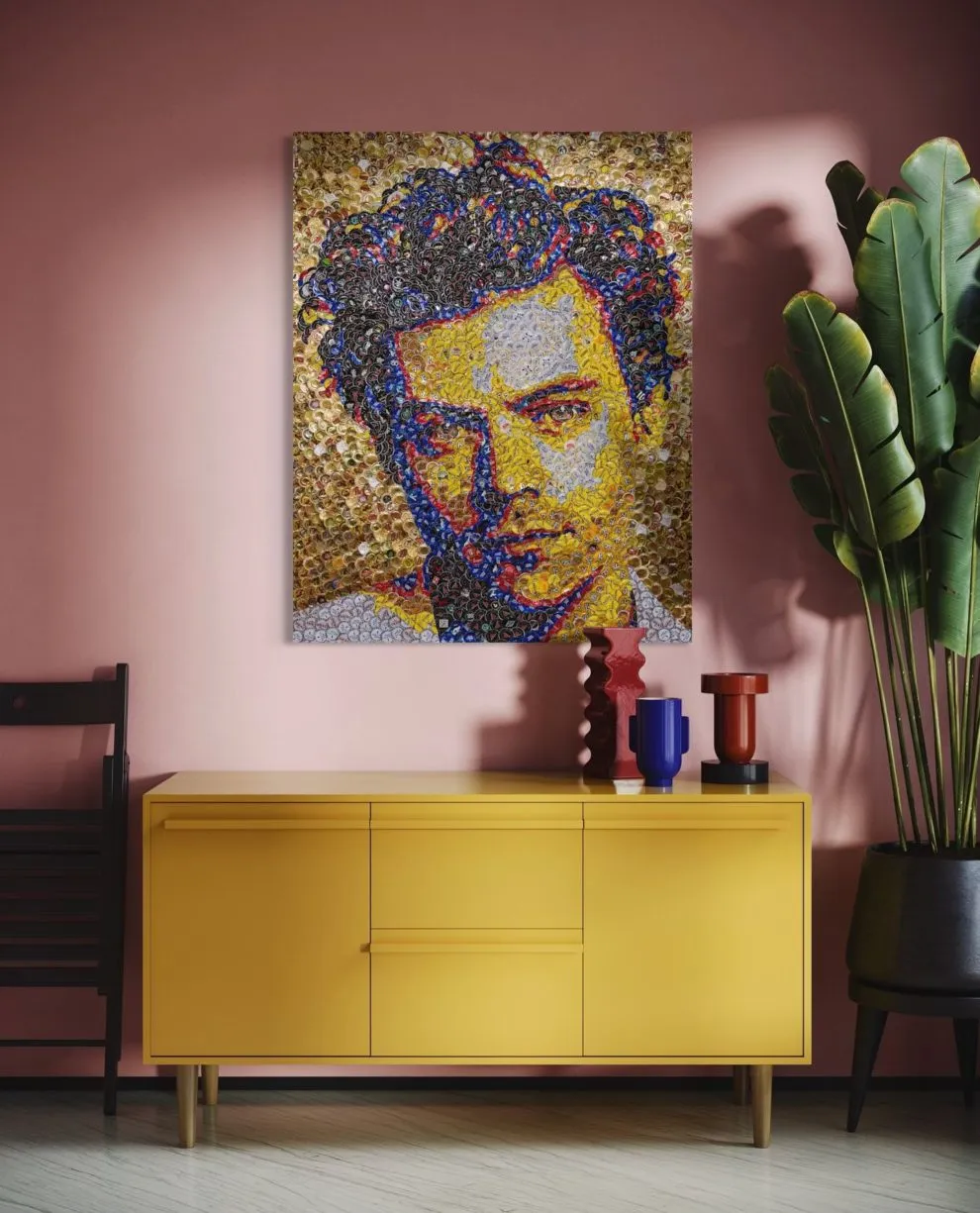 Des tableaux en capsules de bouteilles par Jeffrey A. Meszaro des tableaux en capsules de bouteilles par jeffrey a meszaro 10 des-tableaux-en-capsules-de-bouteilles-par-jeffrey-a-meszaro-10