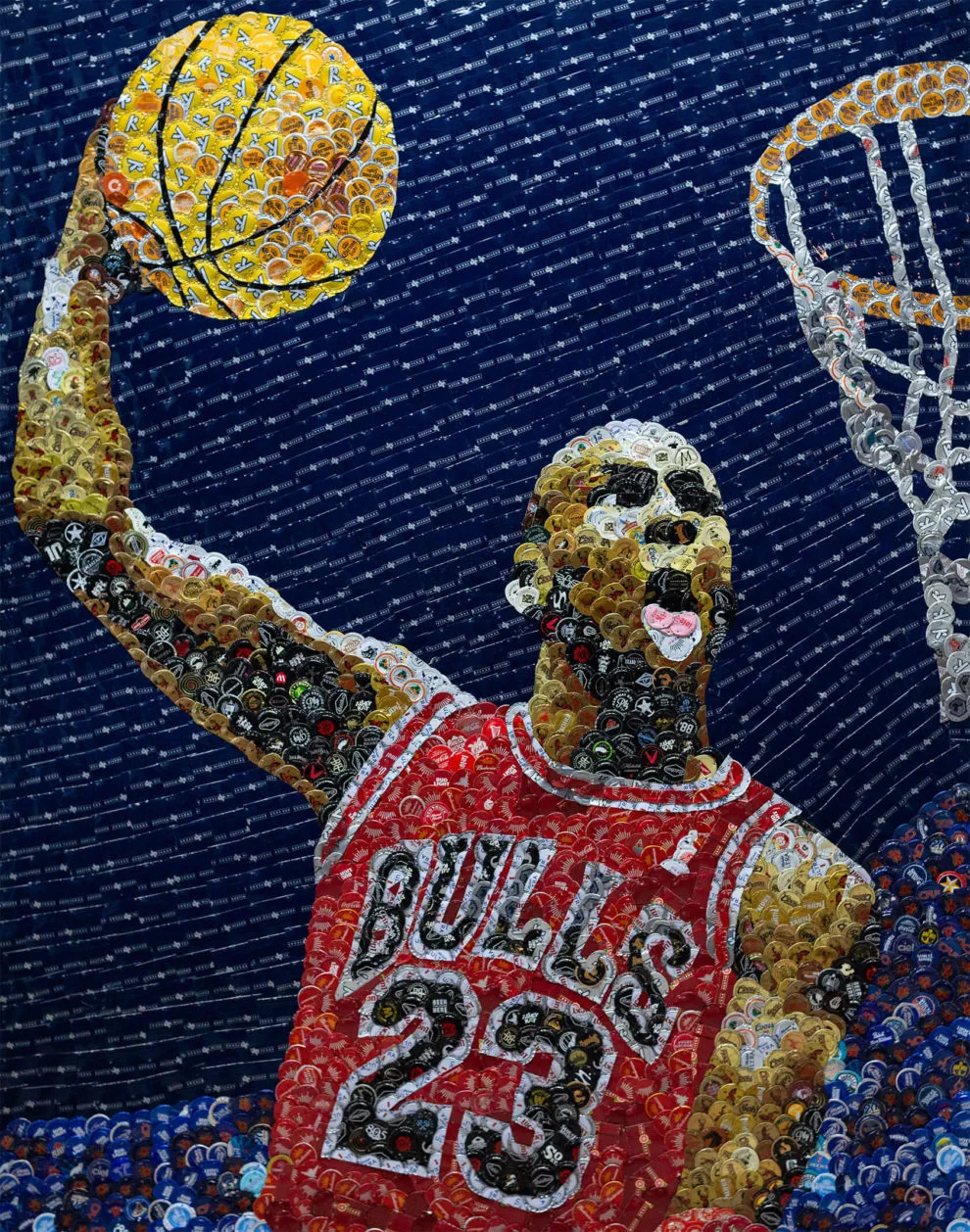 Des tableaux en capsules de bouteilles par Jeffrey A. Meszaro des tableaux en capsules de bouteilles par jeffrey a meszaro 16 des-tableaux-en-capsules-de-bouteilles-par-jeffrey-a-meszaro-16