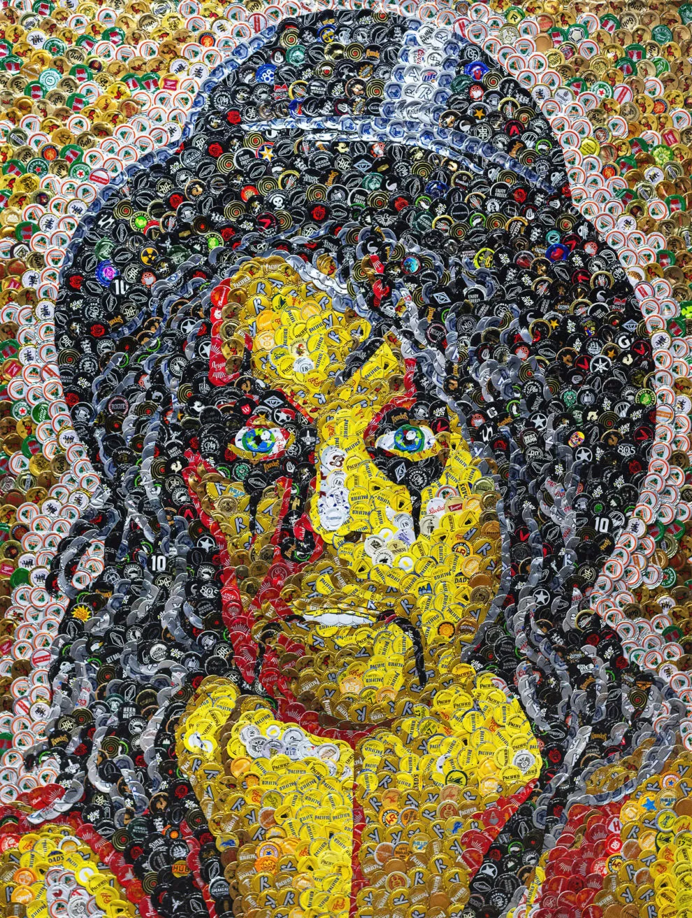 Des tableaux en capsules de bouteilles par Jeffrey A. Meszaro des tableaux en capsules de bouteilles par jeffrey a meszaro 21 des-tableaux-en-capsules-de-bouteilles-par-jeffrey-a-meszaro-21.