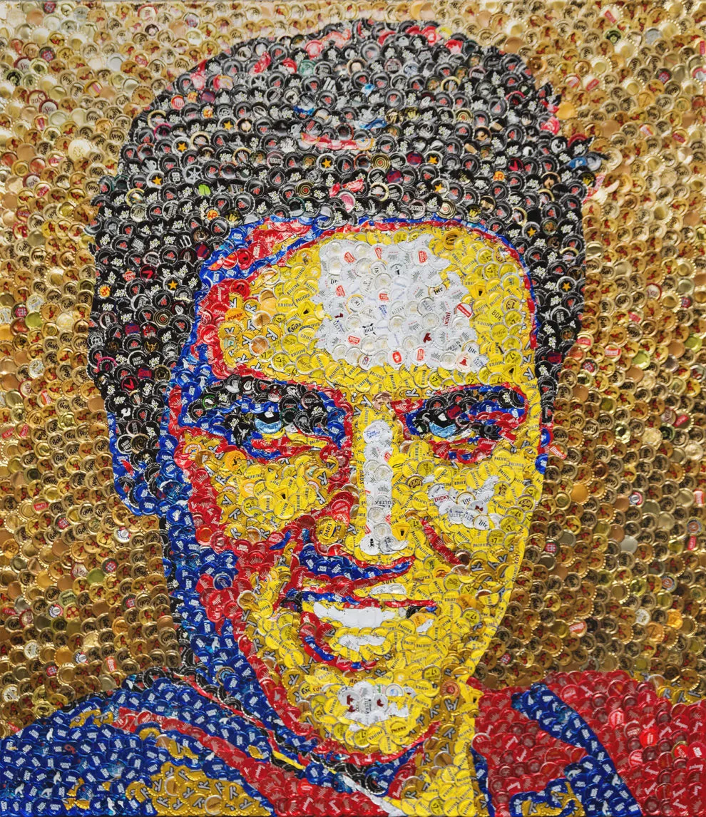 Des tableaux en capsules de bouteilles par Jeffrey A. Meszaro des tableaux en capsules de bouteilles par jeffrey a meszaro 22 elvis presley des-tableaux-en-capsules-de-bouteilles-par-jeffrey-a-meszaro-22-elvis-presley.