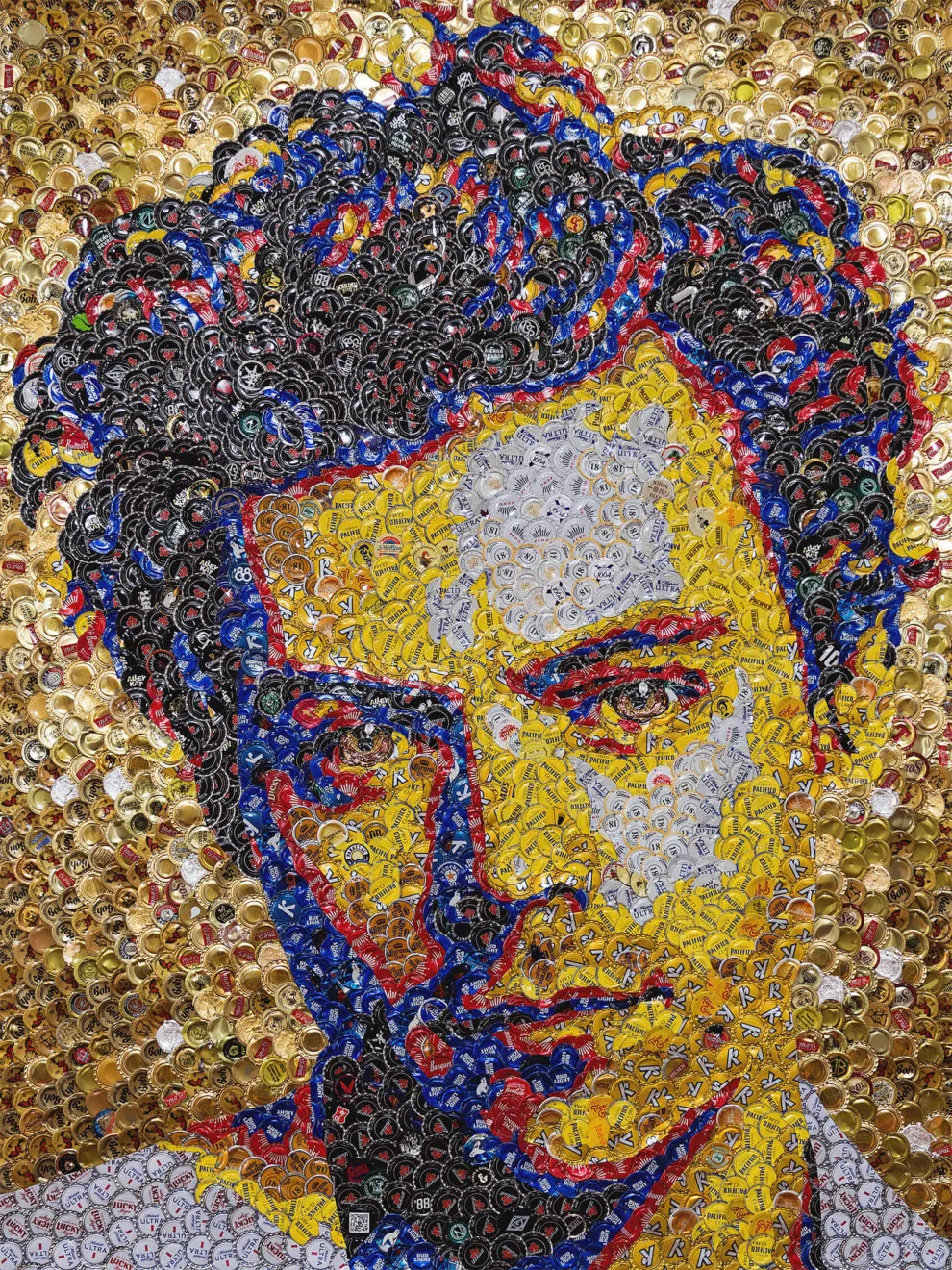 Des tableaux en capsules de bouteilles par Jeffrey A. Meszaro des tableaux en capsules de bouteilles par jeffrey a meszaro 23 des-tableaux-en-capsules-de-bouteilles-par-jeffrey-a-meszaro-23