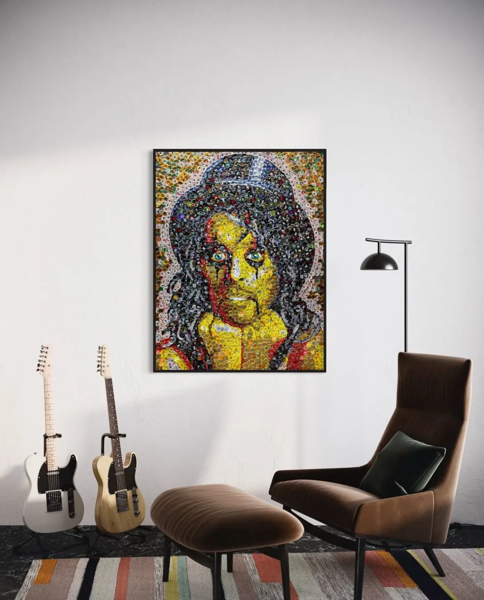 Des tableaux en capsules de bouteilles par Jeffrey A. Meszaro des tableaux en capsules de bouteilles par jeffrey a meszaro 4 des-tableaux-en-capsules-de-bouteilles-par-jeffrey-a-meszaro-4