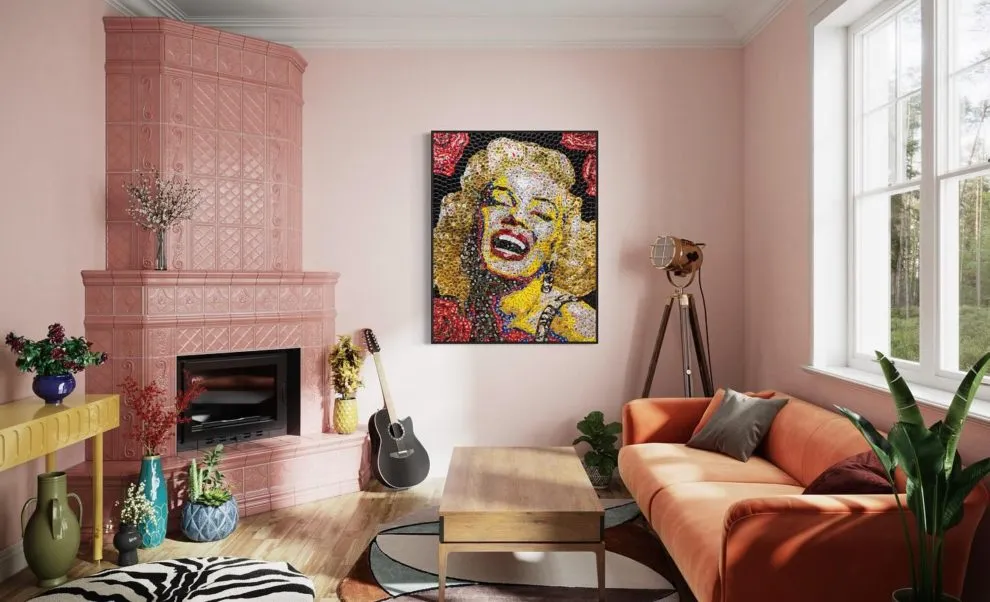 Des tableaux en capsules de bouteilles par Jeffrey A. Meszaro des tableaux en capsules de bouteilles par jeffrey a meszaro 6 marilyn monroe des-tableaux-en-capsules-de-bouteilles-par-jeffrey-a-meszaro-6-marilyn-monroe