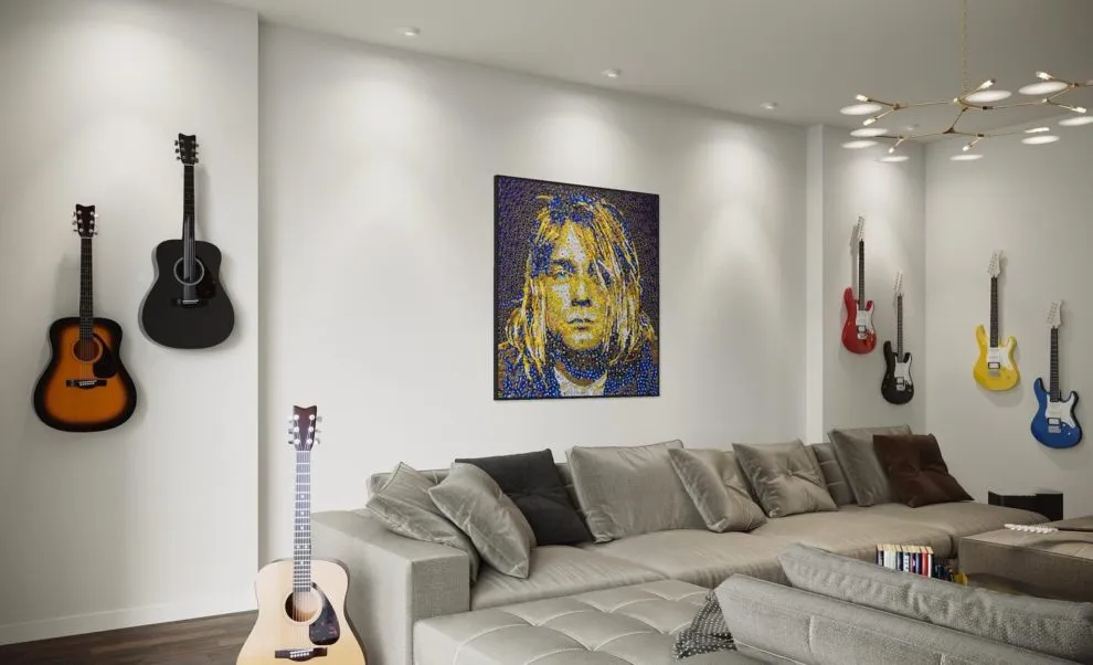 Des tableaux en capsules de bouteilles par Jeffrey A. Meszaro des tableaux en capsules de bouteilles par jeffrey a meszaro 7 kurt cobain des-tableaux-en-capsules-de-bouteilles-par-jeffrey-a-meszaro-7-kurt-cobain.