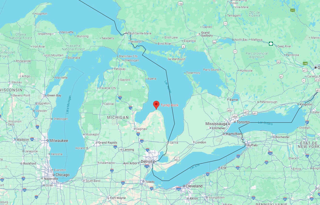 Turnip Rock : petit joyau naturel du Michigan turnip rock petit joyau naturel du michigan lac huron rocher navet maps turnip-rock-petit-joyau-naturel-du-michigan-lac-huron-rocher-navet-maps