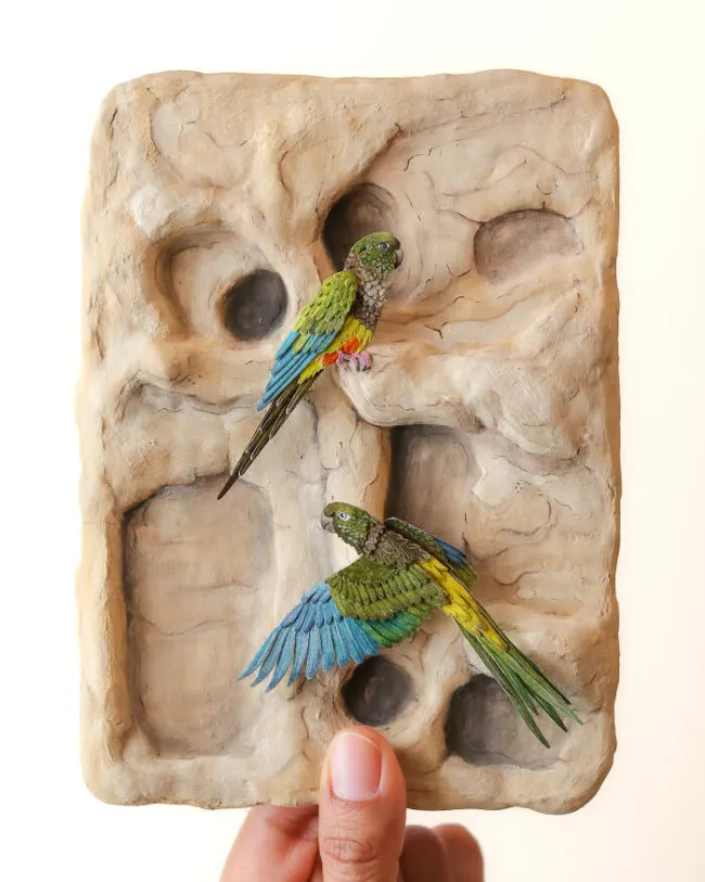 40 perroquets miniatures de papier 40 perroquets miniatures de papier 10 40-perroquets-miniatures-de-papier-10