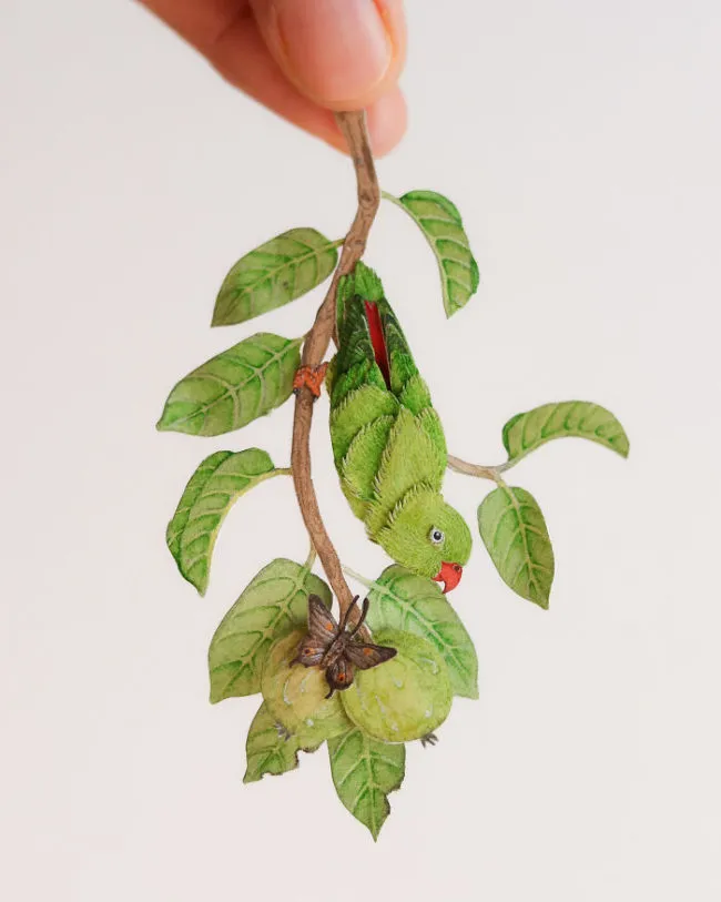 40 perroquets miniatures de papier 40 perroquets miniatures de papier 12 40-perroquets-miniatures-de-papier-12