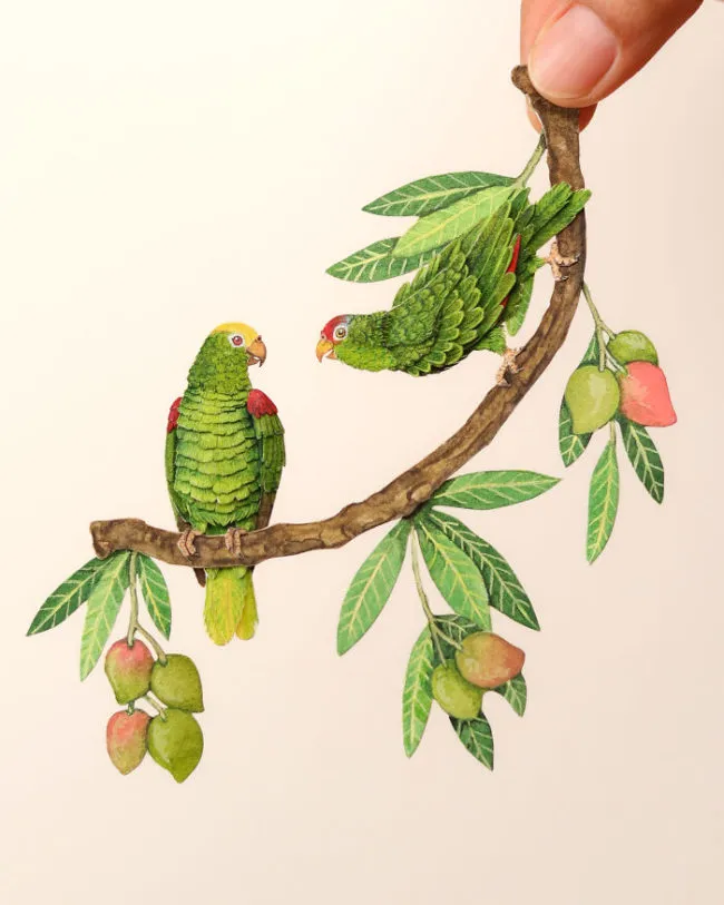 40 perroquets miniatures de papier 40 perroquets miniatures de papier 18 40-perroquets-miniatures-de-papier-18