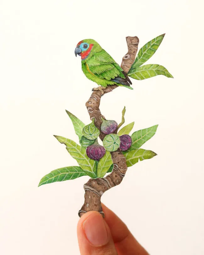 40 perroquets miniatures de papier 40 perroquets miniatures de papier 19 40-perroquets-miniatures-de-papier-19